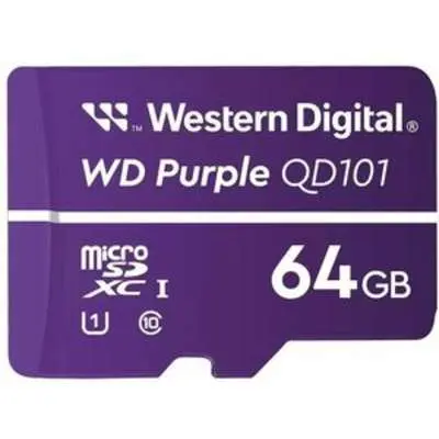 WD pruple Surveillance card, 64GB [WDD064G1P0C/85AEL0]