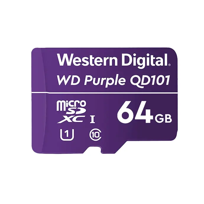 WD pruple Surveillance card, 128GB [WDD128G1P0C/85AEL0]