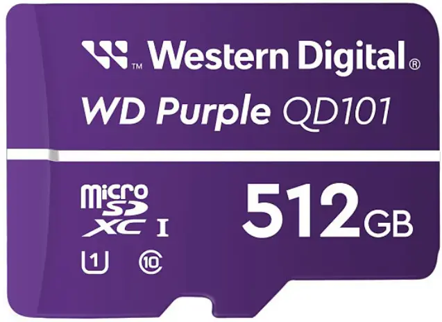 WD pruple Surveillance card, 512GB [WDD512G1P0C/85AEL0]