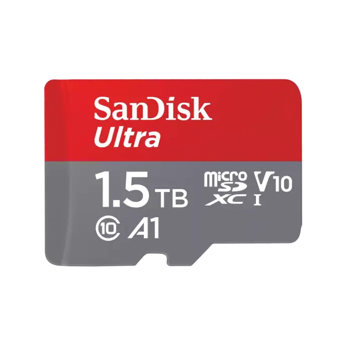 SanDisk Ultra® microSDXC™ UHS-I Card 1.5TB Global Ultra uSD in 4x6 blister with no SD Adapter [SDSQUAC-1T50-GN6MN]