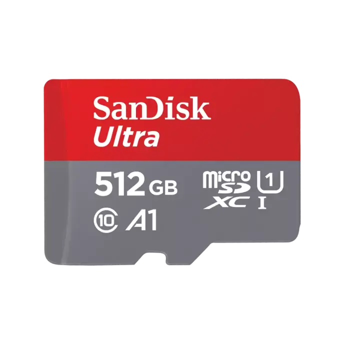 SanDisk Ultra UHS I 512GB MicroSD Card 150MB/s R, for Smartphones, 10 Y Warranty [SDSQUAC-512G-GN6MN]