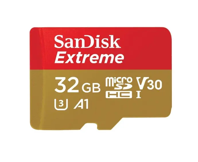 SanDisk Extreme microSDHC UHS-I Card- 32GB [SDSQXAF-032G-GN6MN]