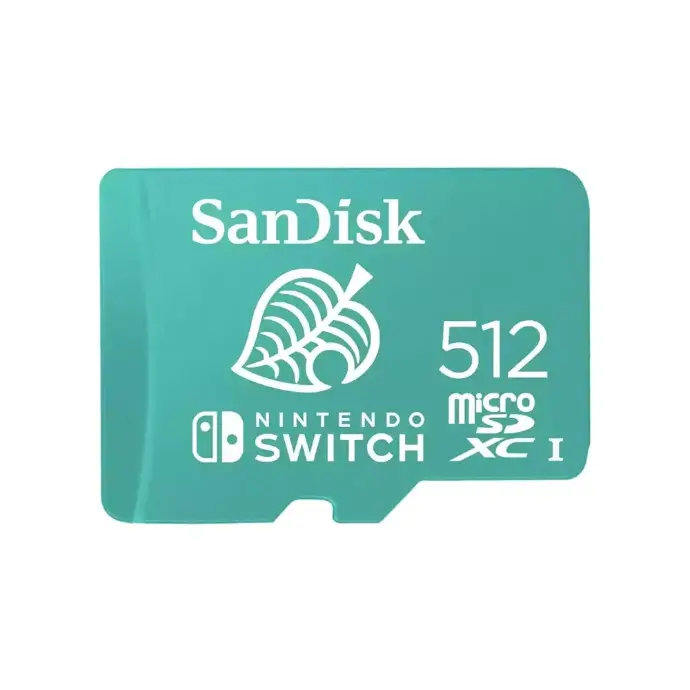 SanDisk microSDXC™ UHS-I card for Nintendo Switch™ - 512GB, Up to 100MB/s read; up to 90MB/s write [SDSQXAO-512G-GNCZN]