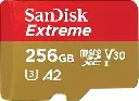 SanDisk Extreme microSD UHS I Card 256GB for 4K Video on Smartphones, Action Cams & Drones 190MB/s Read, 130MB/s Write, Lifetime Warranty [SDSQXAV-256G-GN6MN]
