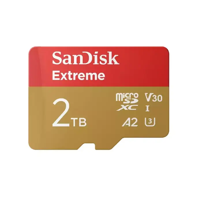 SanDisk Extreme microSDXC UHS-I Card 2TB Up to 240MB/s read speed and 140MB/s write speed without Adaptor [SDSQXAV-2T00-GN6MN]