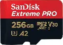SanDisk Extreme Pro microSD UHS I Card 256GB for 4K Video on Smartphones, Action Cams & Drones 200MB/s Read, 140MB/s Write, Lifetime Warranty [SDSQXCD-256G-GN6MA]