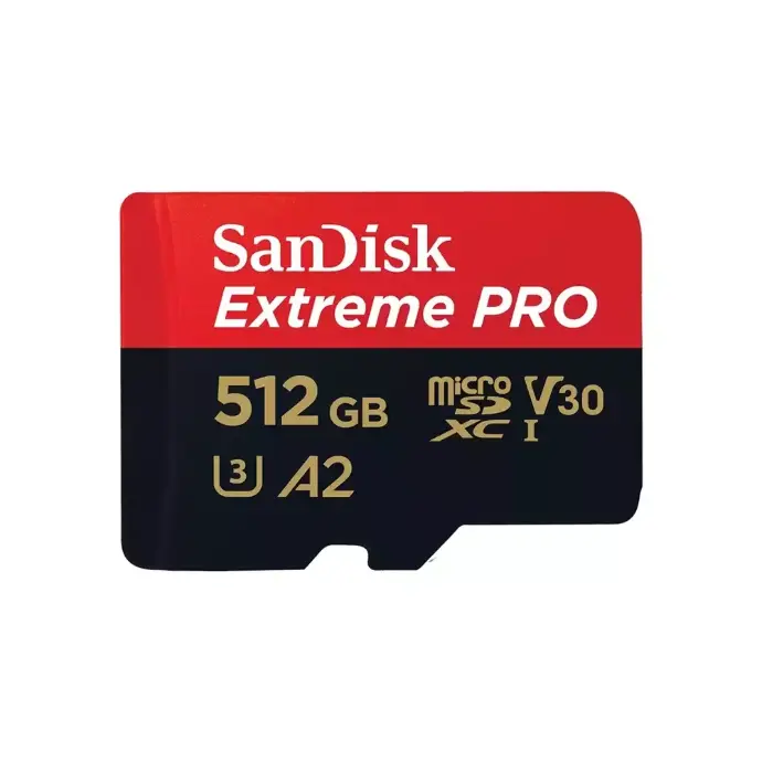 SanDisk Extreme Pro microSD UHS I Card 512GB for 4K Video on Smartphones, Action Cams & Drones 200MB/s Read, 140MB/s Write, Lifetime Warranty [SDSQXCD-512G-GN6MA]