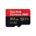 SanDisk Extreme Pro microSD UHS I Card 512GB for 4K Video on Smartphones, Action Cams & Drones 200MB/s Read, 140MB/s Write, Lifetime Warranty [SDSQXCD-512G-GN6MA]