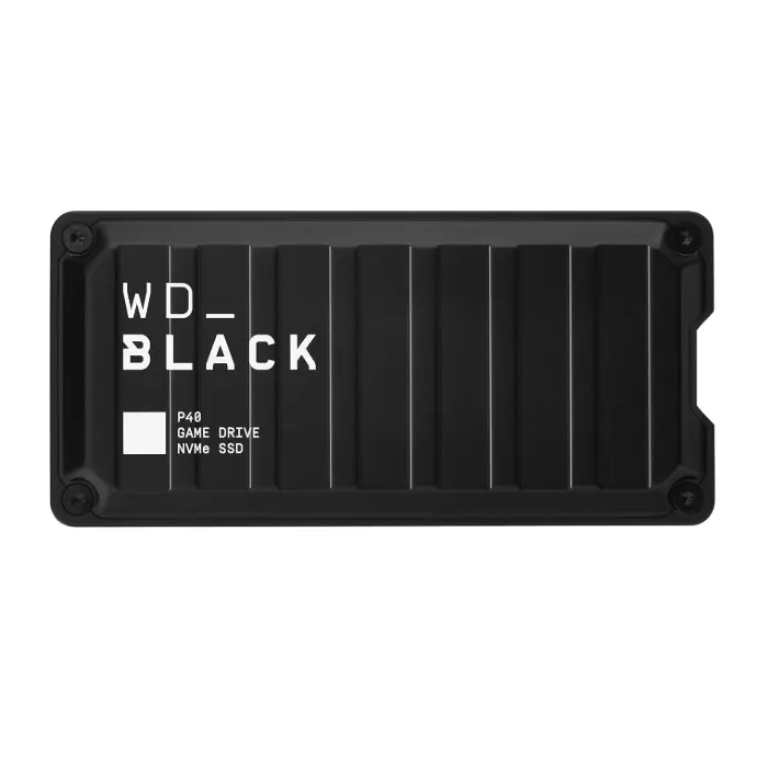 WD Black P40 Game Drive 1TB,  2000MB/s R, 2000MB/s W, USB 3.2 Gen2X2, Customisable RGB Lighting for Desktop, Mac, Gaming Console [WDBAWY0010BBK-WESN]