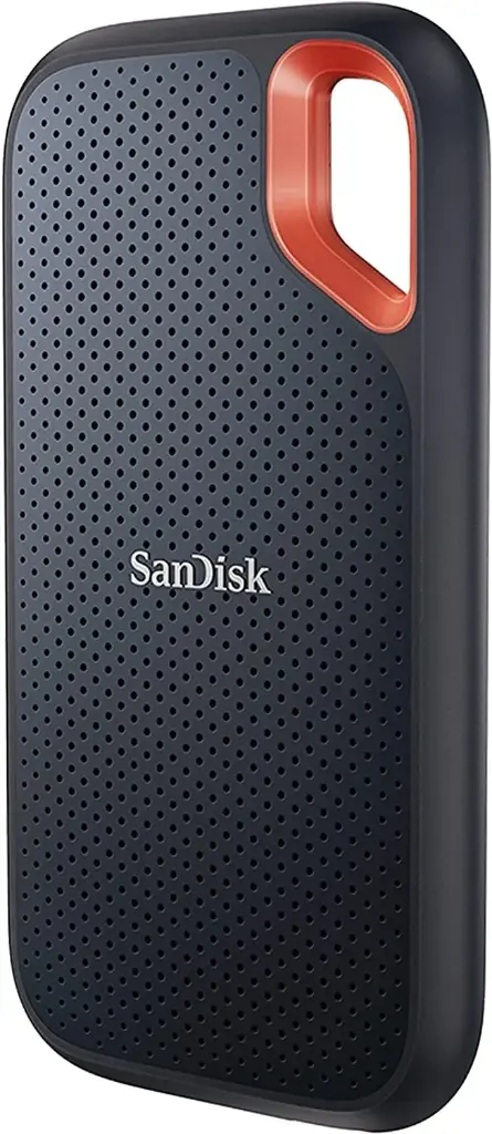 SanDisk Extreme Portable SSD 2TB, 1050MB/s R, 1000MB/s W, IP65, Hardware Encryption, Passwprd Protection, 5 Y Warranty, 3 Meter Drop Resistance [SDSSDE61-2T00-IN25/G25]