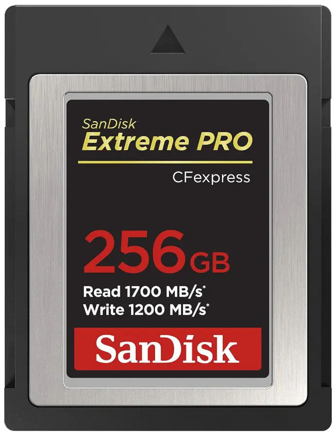 SanDisk Extreme PRO CFexpress Type B Card 256GB, 1700MB/s Read, 1200MB/s Write [SDCFE-256G-GN4NN]
