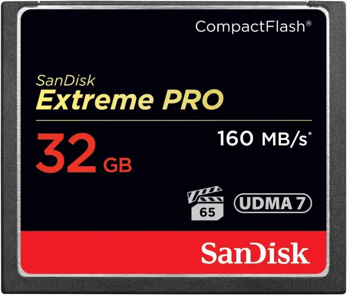 SanDisk Extreme Pro CF, CFXPS 32GB, VPG65, UDMA 7, 160MB/s R, 150MB/s W, 4x6, Lifetime Limited [SDCFXPS-032G-X46]