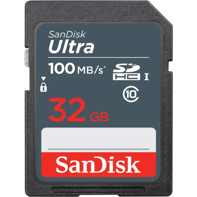 SanDisk Ultra 32GB SDHC Memory Card 100MB/s [SDSDUNR-032G-GN3IN]