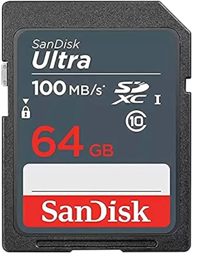 SanDisk Ultra 64GB SDXC Memory Card 100MB/s [SDSDUNR-032G-GN3IN]