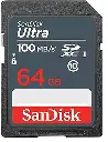 SanDisk Ultra 64GB SDXC Memory Card 100MB/s [SDSDUNR-032G-GN3IN]
