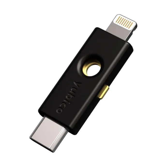Yubico - YubiKey 5Ci - Two-Factor authentication Security Key for Android/PC/iPhone, Dual connectors for Lighting/USB-C - FIDO Certified [5060408462508]